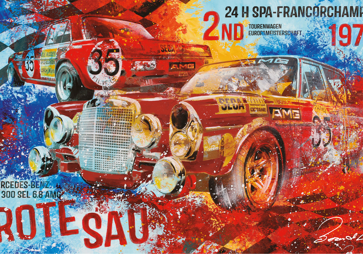 Rote Sau 180*100 cm